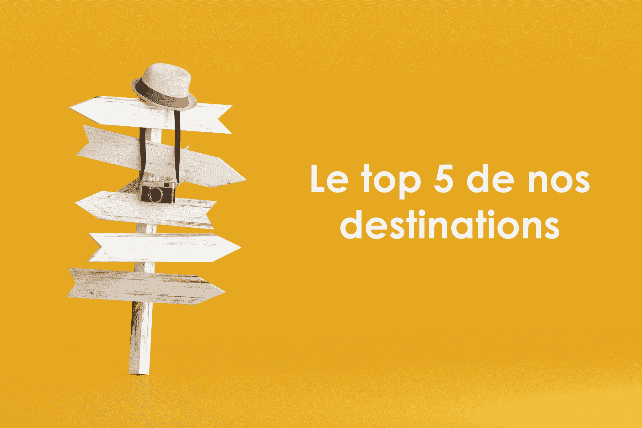 Top 5 de nos destinations