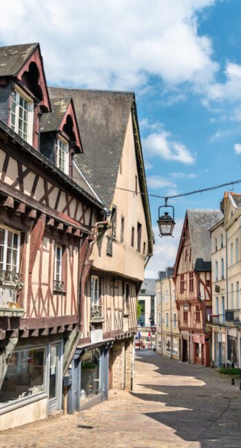 Traditional half-timbered house in Laval - Pays de la Loire, France